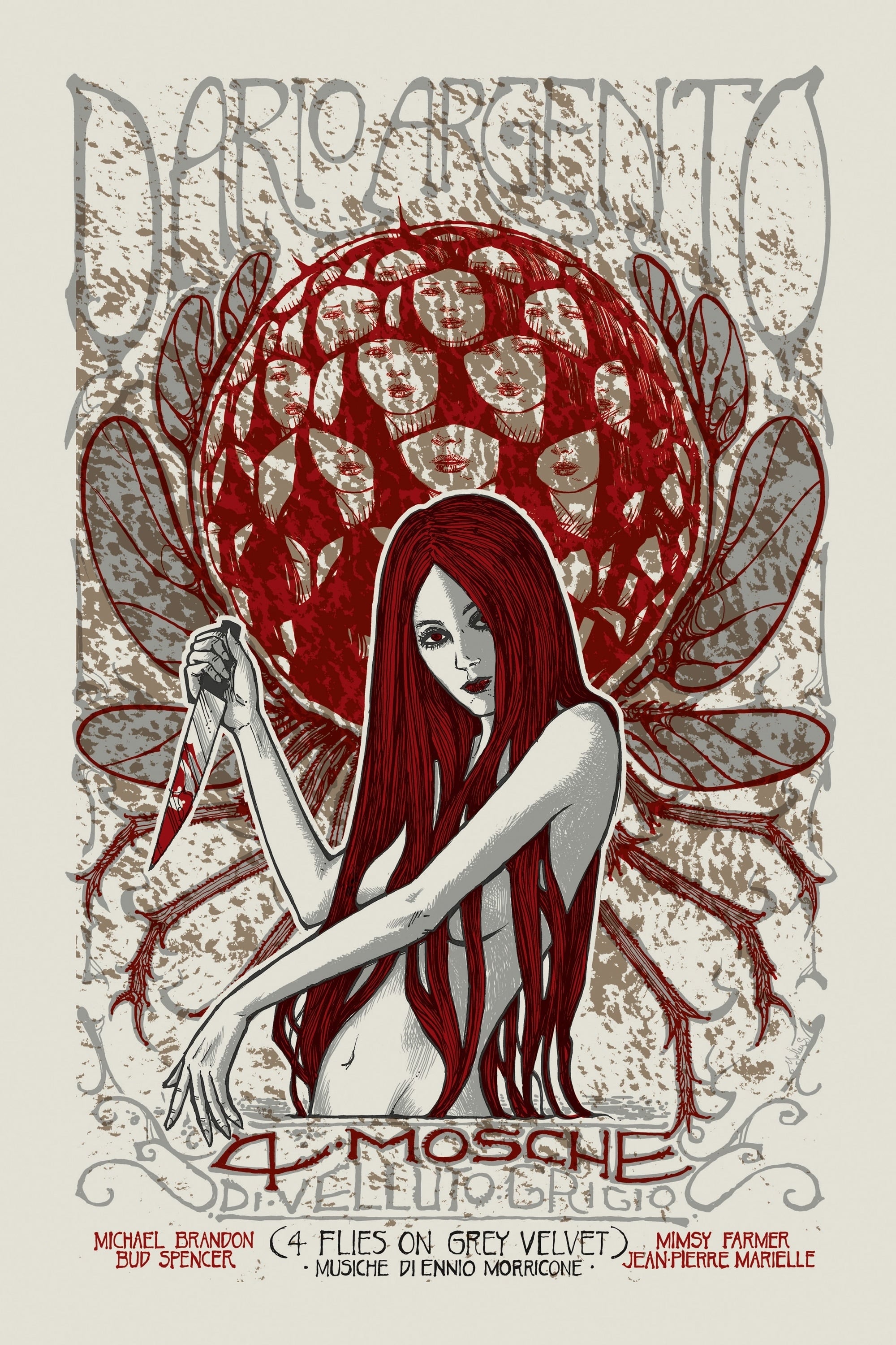 Oglądaj Cztery Muchy na Szarym Aksamicie